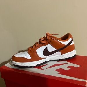 Nike Dunk Low in Orange and White